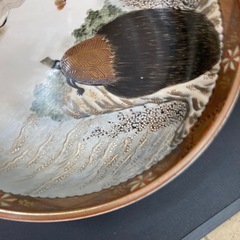 九谷焼　上出製　大鉢　骨董　年代物　食器　煮物鉢　アンティークの画像