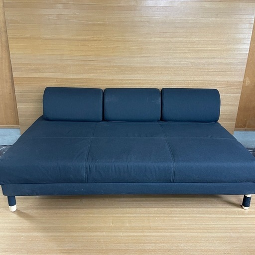 【ソファベッド】IKEA FLOTTEBO  ブラック ソファ 3人掛け ベッド 収納スペース付　イケア  フロッテボー 背もたれ