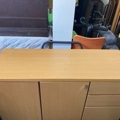 🤩キッチン収納棚　ブラウンカラーの画像
