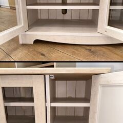 ♪コンパクトサイズが可愛い♪フレンチカントリー風のテレビボード♪の画像