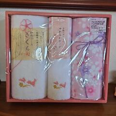 お値下げしました！和のこころ　さくら　フェイスタオルセット