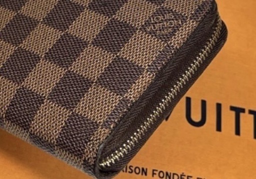 決まりました。LOUIS VUITTON ダミエ 長財布 ジッピー ラウンドファスナー N41661 