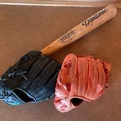 野球 グローブとバットのセット