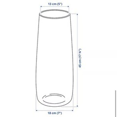 IKEA 花瓶　BERAKNA イケア　ベラークナ　45センチの画像