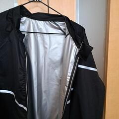 【未使用新品】黒のサウナスーツ仕様メンズジャケット/ジャンパー　アウター　長袖　薄手防寒トップス　欧米Lサイズ　　イー 10の画像
