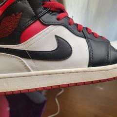 NIKE Air Jordan1 mid ジムレッドの画像