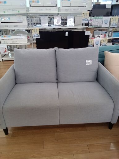 ★ジモティ割あり★ IKEA ソファ グレー H74×D80×W130 クリーニング済み TK3342