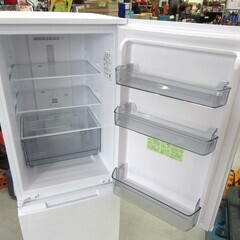 冷蔵庫 179L 2021年製 SHARP SJ-D18H-W ホワイト系 2ドア つけかえどっちもドア キッチン家電 100Lクラス シャープ 苫小牧西店の画像