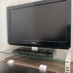 【お取引先確定しました】東芝LED REGZA 22テレビ&ガラス台