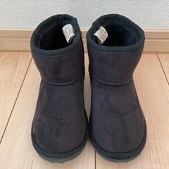 19㎝　ボアブーツ　ポケットモンスター　黒の画像