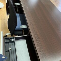 高級事務デスク　椅子セット　150×75×72の画像