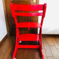 【美品】子供用チェア　成長にあわせて調節可の画像
