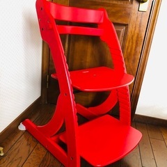 【美品】子供用チェア　成長にあわせて調節可の画像