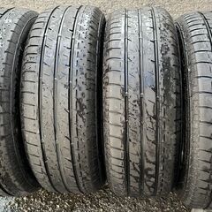 トヨタ車エスティマ ボクシー等に ラジアルタイヤ付き BRIDGESTONE 15インチアルミホイール トヨタ エスティマ より取り外し 約4～6分山 4本セット 15×6J 5H 215/65R15の画像