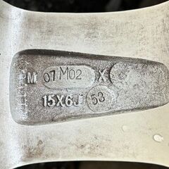 トヨタ車エスティマ ボクシー等に ラジアルタイヤ付き BRIDGESTONE 15インチアルミホイール トヨタ エスティマ より取り外し 約4～6分山 4本セット 15×6J 5H 215/65R15の画像