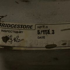 トヨタ車エスティマ ボクシー等に ラジアルタイヤ付き BRIDGESTONE 15インチアルミホイール トヨタ エスティマ より取り外し 約4～6分山 4本セット 15×6J 5H 215/65R15の画像