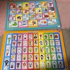 アンパンマン　ひらがな、英語パズル