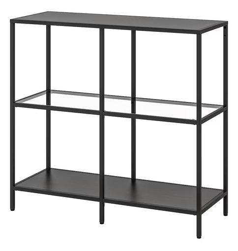 ikea ヴィットショー ガラスシェルフ