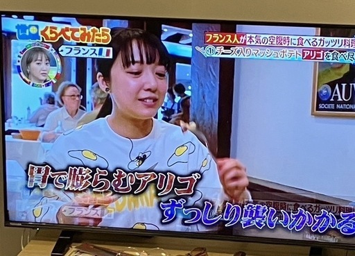 テレビ　REGZA 4K  43型　340X  　中古品（故障部位あり）