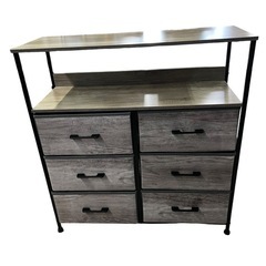 NO.1877 棚付き 収納チェスト 収納棚 家具 中古の画像