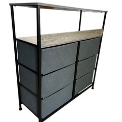 NO.1877 棚付き 収納チェスト 収納棚 家具 中古の画像