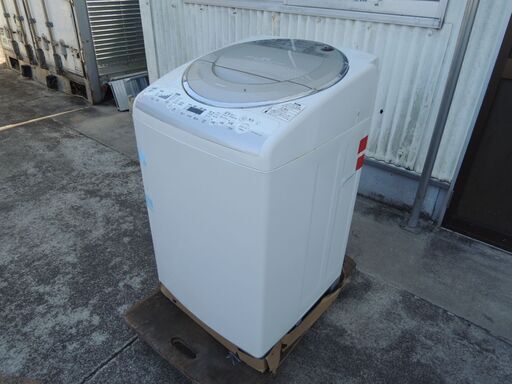 TOSHIBA 東芝 電気洗濯乾燥機 AW-80VE 2007年製 8kg 動作品 ホワイト 125L/管理8905