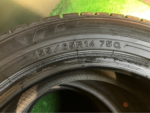 引取限定【9.9分山】2020年 155/65R14 ダンロップ WINTERMAXX 03★4本セット タイヤまにあ