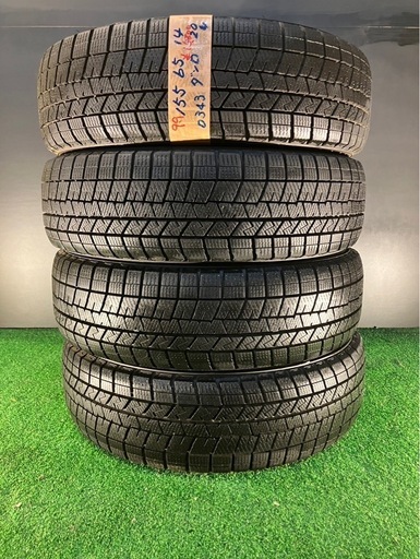 引取限定【9.9分山】2020年 155/65R14 ダンロップ WINTERMAXX 03★4本セット タイヤまにあ