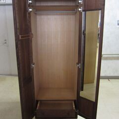 洋服タンス　ダーク色【J561021-156】の画像