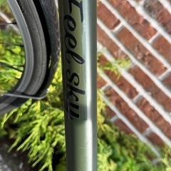 27インチ　クロスバイク　ナフコ　自転車　マットグリーン　feelsky　　の画像
