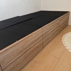 シングルサイズ収納付きベット　今週土曜引き取り希望