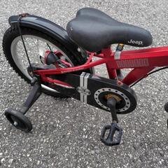 子ども用自転車　Jeep 赤の画像