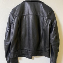UNITED TOKYO 黒 レザー ダブルライダースジャケットの画像