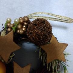 クリスマスリース　オーナメントの画像