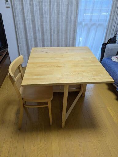 ダイニングテーブル\u0026椅子4脚セット IKEA ノールデン