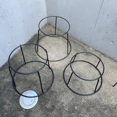 【引取決まりました
】＊アイアン製フラワースタンド3個セット