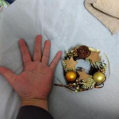 クリスマスリース　オーナメントの画像