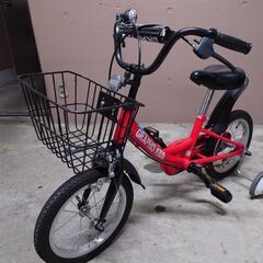 14インチ　自転車　補助輪付