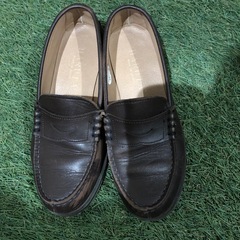 HARUTA 皮 ローファー茶色