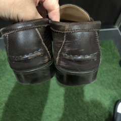 HARUTA 皮 ローファー茶色の画像