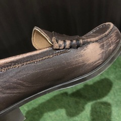 HARUTA 皮 ローファー茶色の画像