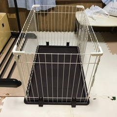 中古 小型犬、子犬用マルカン製ペットゲージ（ドッグフレンドルーム）の画像