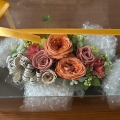 未使用　置物　 花　プリザーブドフラワー　の画像