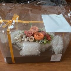 未使用　置物　 花　プリザーブドフラワー　の画像