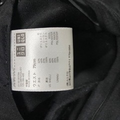 UNIQLO ウールブレンドノータックパンツ 79cm  の画像