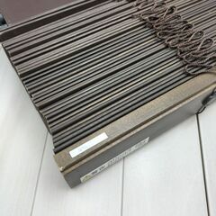 (O-2503BL13)◆ニチベイ◆ウッドブラインド◆W770mm×H1780mm◆ブラウン◆左操作◆の画像