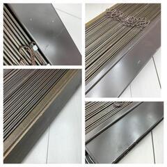 (O-2503BL13)◆ニチベイ◆ウッドブラインド◆W770mm×H1780mm◆ブラウン◆左操作◆の画像