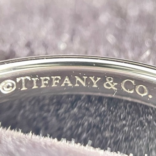 ティファニー Pt950 バンドリング 9号 2mm幅 2.2g プラチナ 指輪