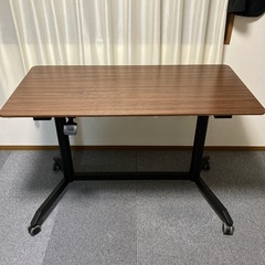 昇降デスク 油圧式 キャスター付き 120×60サイズ 事務所使用品