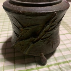香炉　高岡銅器　蝉型の画像